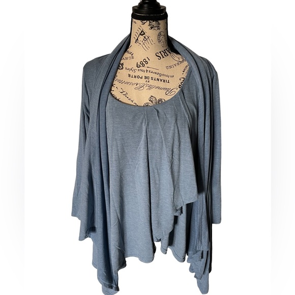 Two piece tank and jacket sold together. Strazzi denim blue set size XL - Picture 3 of 14